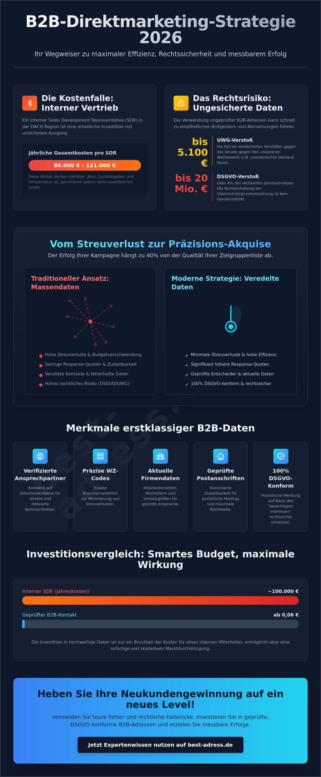 B2B Adressen für Direktmarketing: Der ultimative Buying Guide 2026