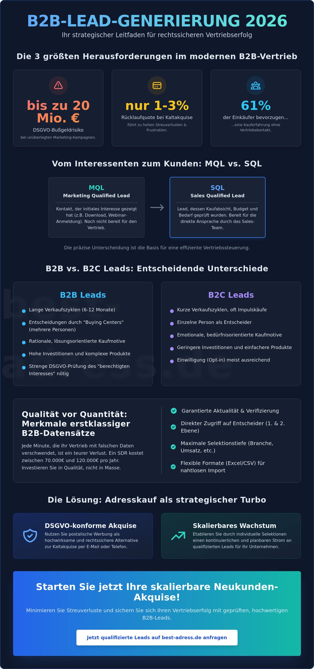 B2B Leads 2026: Der Strategie-Guide für hochwertige Neukundenkontakte